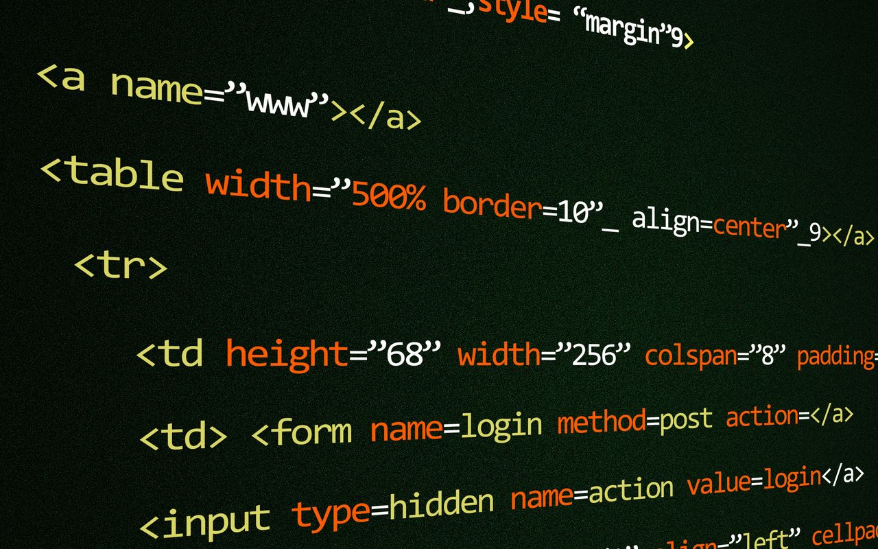 Home Close-up of HTML code lines highlighting web development concepts and techniques.